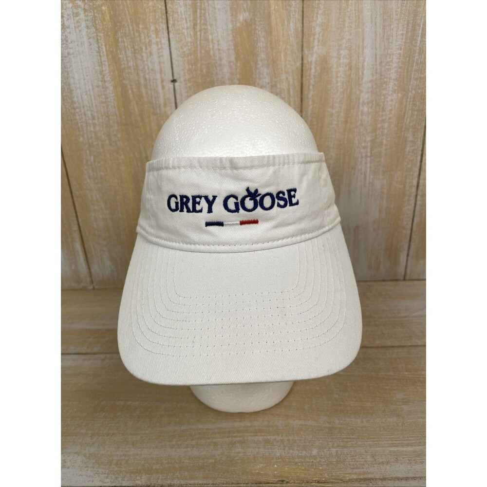 Grey Goose Vodka Promotional Sun Visor Hat White Adjustable - Picture 2 of 8